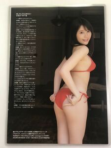 [150μフィルム厚手ラミネート加工］　小日向ゆか8ページ　雑誌の切り抜き　ビキニ水着　グラビア