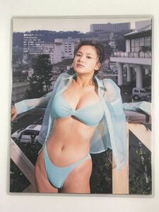 [150μフィルム厚手ラミネート加工］青木裕子5ページ　雑誌の切り抜き　ハイレグ水着　グラビア