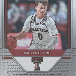 2021 Panini Prizm Draft Picks Mac McClung RC マック・マグラング 直筆サイン入り