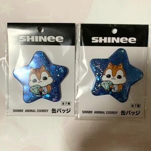 SHINee ANIMAL COORDY 缶バッジ シャイニー ミンホ リス ロゴ