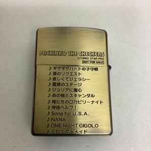 ◯営KU048-キT60【埼玉発】ZIPPO ジッポー オイルライター 京楽 ぱちんこCHECKERS チェッカーズ 2005年製 未使用品の画像3