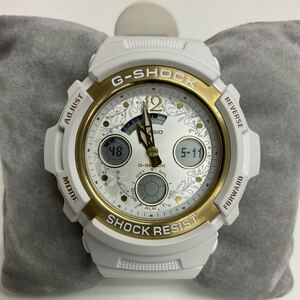 営MK11-60Y CASIO カシオ G-SHOCK Gショック Baby-G ベビージー 4778 AW-590LG 腕時計 ラバーズコレクション2019 ホワイト 稼働品 