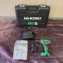 営MK59-100Y HiKOKI ハイコーキ コードレスドライバドリル DS 10DAL 電動工具 工具 ドリル 充電器故障 通電動作未確認_画像1
