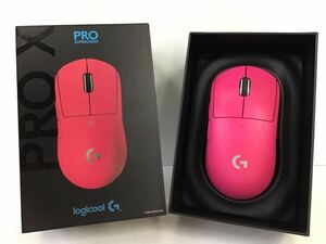 ○営NI035-A9S60【埼玉発】Logicool PRO SUPERLIGHT ゲーミングマウス MR0086 G-PPD-003WL-MG マゼンタ ワイヤレス ロジクール 