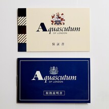 《美品》Aquascutum　アクアスキュータム　 150周年記念　腕時計　箱付　クオーツ　アイテム　希少　入手困難　未使用　激レア　おしゃれ_画像9