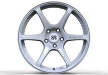 2本セット BASARA WHEELS 18×9.5J ET+15 5H114.3PCD ホワイト バサラホイール アクセレラ　予約商品6月上旬入荷予定_画像2