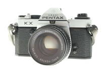 VMPD6-414-85 ASAHI PENTAX アサヒ ペンタックス フィルムカメラ KX レンズ 1:1.8/55 マニュアルフォーカス 動作未確認 ジャンク_画像1