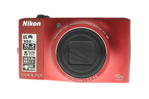 VMPD6-44-70 Nikon ニコン デジカメ COOLPIX S8000 クールピクス コンパクトデジタルカメラ レッド 動作未確認 ジャンク