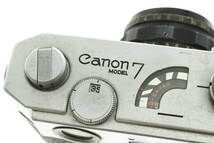 NJZB6-5-7 CANON キャノン フィルムカメラ MODEL 7 レンズ 35mm 1:2 レンジファインダー ケース付き 動作未確認 ジャンク_画像5