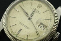 NPSJ6-5-19 ROLEX ロレックス 腕時計 1601 オイスターパーペチュアル デイトジャスト 自動巻き 約79g メンズ シルバー ジャンク_画像4