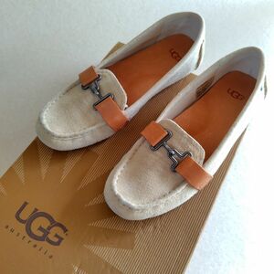 UGG アグ モカシン 23.5cm スエード ローファー フラット フック