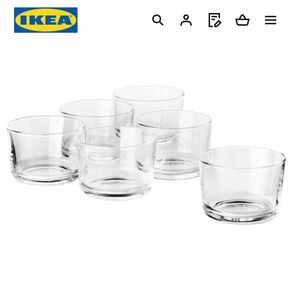 IKEA イケア　IKEA 365+ グラス　クリアガラス　6個セット