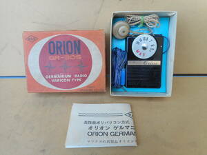  Showa Retro germanium radio .. association Orion GR-30 /. stone radio horn ma- radio 