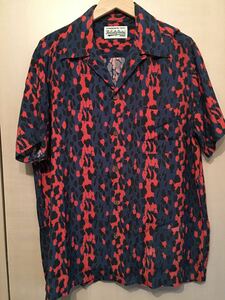 WACKO MARIA Wacko Maria Leopard Hawaiian aloha shirt L