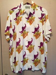 WACKOMARA Wacko Maria Hawaiian aloha shirt L 100 . lily 