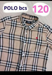 子供服キッズ120　Tシャツポロシャツ　POLO　BCS　夏　春　秋　チェック