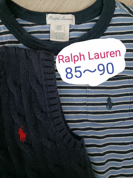 ラルフローレン　子供服キッズ　85～90　夏　春　秋　Tシャツ　ベスト　男の子 RALPH LAUREN ニット セーター