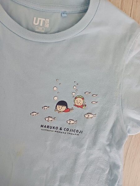 コジコジまる子 ユニクロ キッズ 子供服 Tシャツ 120 夏 UNIQLO 半袖Tシャツ