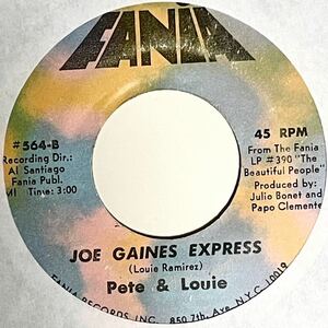 7'' Pete & Louie Joe Gaines Express/De’se Mismo Trago fania boogaloo salsa latin soul chicano ブーガルー サルサ ラテン ソウル