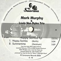 7'' Mark Murphy & Louis Van Dyke Trio/Happy Samba EP Summertime Lady Is A Tramp jazz latin free soul ジャズ ラテン フリーソウル_画像1