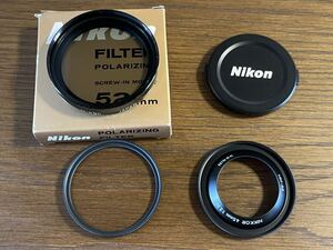 【激レア】Nikon hn-35 専用付属品 45mm f2.8 p plフィルター 52mm 