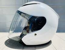 【美品】YAMAHA ヤマハ純正 Y’S GEAR ワイズギア ジェットヘルメット YJ-20 ZENITH ゼニス パールホワイト Sサイズ 55-56㎝ 2021年製_画像6