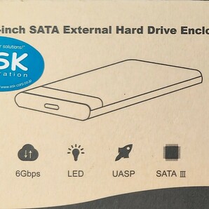 【新品未使用】HDD SSD外付けケース 2.5インチ SATA USB給電 電源不要の画像1