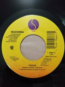 【米オリジナル7”】Madonna Vogue マドンナ　ヴォーグ