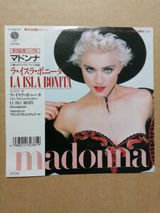 【日本オリジナル7” 来日記念盤】Madonna La Isla Bonita マドンナ　ラ・イスラ・ボニータ