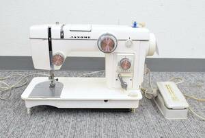 I★通電OK☆JANOME ジャノメ MODEL 802 ミシン ハンドクラフト 手工芸 裁縫 フットペダル カム付★