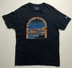 メキシコ製　コロンビア　半袖プリントＴシャツ　アウトドア　キャンプ　グランドキャニオンパーク