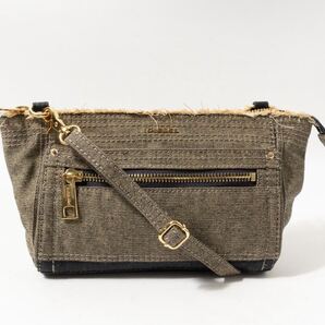 価格5万円程●DIESEL ショルダーバッグ レザー デニム生地