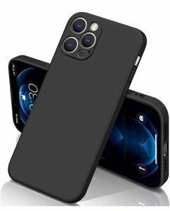 iphone12 Pro ケース シリコン 耐衝撃 カバーマット質感 指紋防止 (黒)6.1インチ対応
