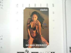 * Hara Chiaki 1995 Clarion girl unused telephone card international quality guarantee standard ISO9001 acquisition memory 