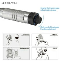 3/8 プリセット式 トルクレンチ 測定範囲19～110Nm ＆ 1.9～11kg J083_画像4