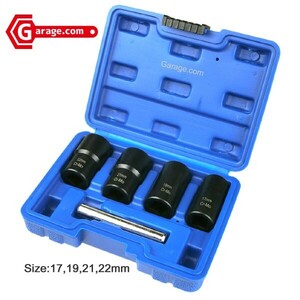  nut remove socket 4 pcs set 17mm 19mm 21mm 22mm T109