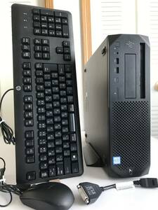 HP Z2 SFF G4 WorkStation（極美）・Win11Pro64bit・M.2(NVMe-SSD) 256GB・E-2124G(Max4.5GHz動作)・PC4-16GB・OfficeXP搭載・縦置台座付