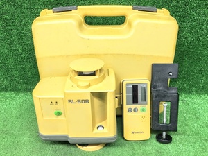 【ジャンク品】TOPCON トプコン ローテーティングレーザー RL-50B ※本体＋受光器+ケースセット