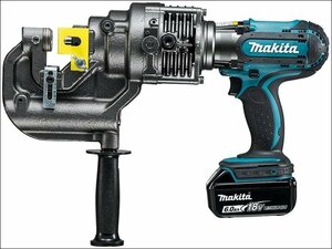 ②未使用品 makita マキタ 18V 6.0Ah 油圧式 充電式パンチャー PP200DRG ※バッテリ1個+充電器セット