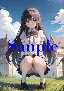 KT1130 魔法少女まどか☆マギカ 暁美ほむら 同人 ポスター A4 オリジナル アニメ 高品質 特殊印刷 美少女 イラストアート シークレット