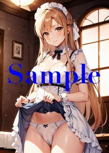 KT670 ソードアートオンライン SAO アスナ 同人 ポスター A4 特殊印刷 オリジナル アニメ 高品質 美少女 イラストアート シークレット