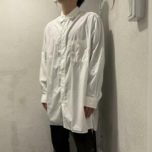 YOHJI YAMAMOTO POUR HOMME ヨウジヤマモトプールオム 21SS HD-B27-024 BIG環縫い長袖シャツ SIZE3【表参道t】