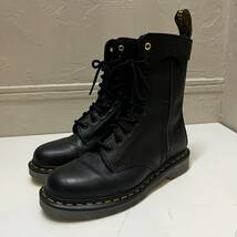 Yohji Yamamoto Dr.Martens ヨウジヤマモト ドクターマーチン MAT BK SOFT LEATHER 1490 10HOLE ZIP BOOTS ハイカットブーツ【代官山05】_画像2