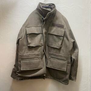 meanswhile ミーンズワイル TECH TWEED FIELD JKT Brown ツイード フィールドジャケット M65 ブラウン MW-JK22205【代官山05】