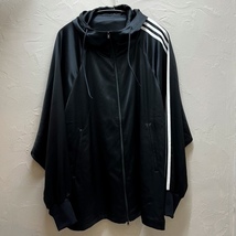 Y-3　ワイスリー 　IQ1798 3S TECH SLK ZIP HOOD　SIZE　L　ブラック　【代官山05】_画像1