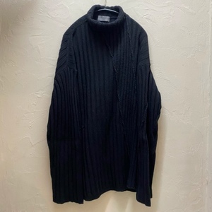 Yohji Yamamoto POUR HOMME ヨウジヤマモトプールオム　リブタートル　ニット HX-K18-192　SIZE3　【代官山05】