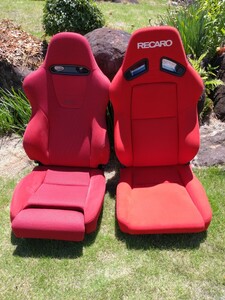 超希少　 赤 レカロシート SP-J EP3 シビック タイプR 　純正 RECARO TYPE-R 　運転席 助手席 　セミバケットシート 右 レッド　ハイエース