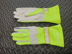  that time thing FET racing glove M yellow regular goods FET sport driving gloves 