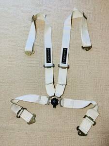  rare color white wi Ran z cam-lock 4P 4 -point type seat belt 3 -inch white Club 4 WILLANS CLUB4 4×4 racing Harness 