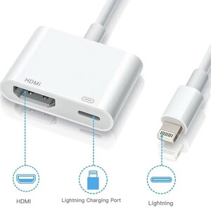 新品 送料無料 iPhoneライトニング HDMI 変換ケーブル アダプタ iPhone 12,Pro, 11 Pro,xs, xr,x,8,7,se,ipad pro,min と互換
